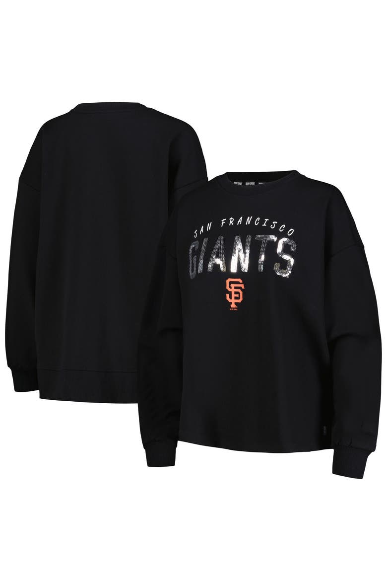 Women's DKNY Sport Black San Francisco Giants Penelope Pullover Sweatshirt, Alternate, color, Black