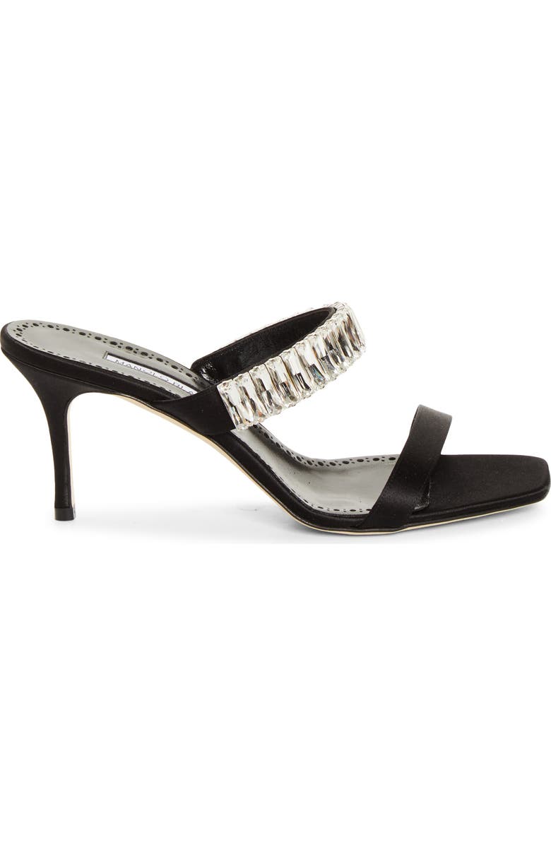 Manolo Blahnik Sako Bay Crystal Embellished Sandal, Alternate, color, Black