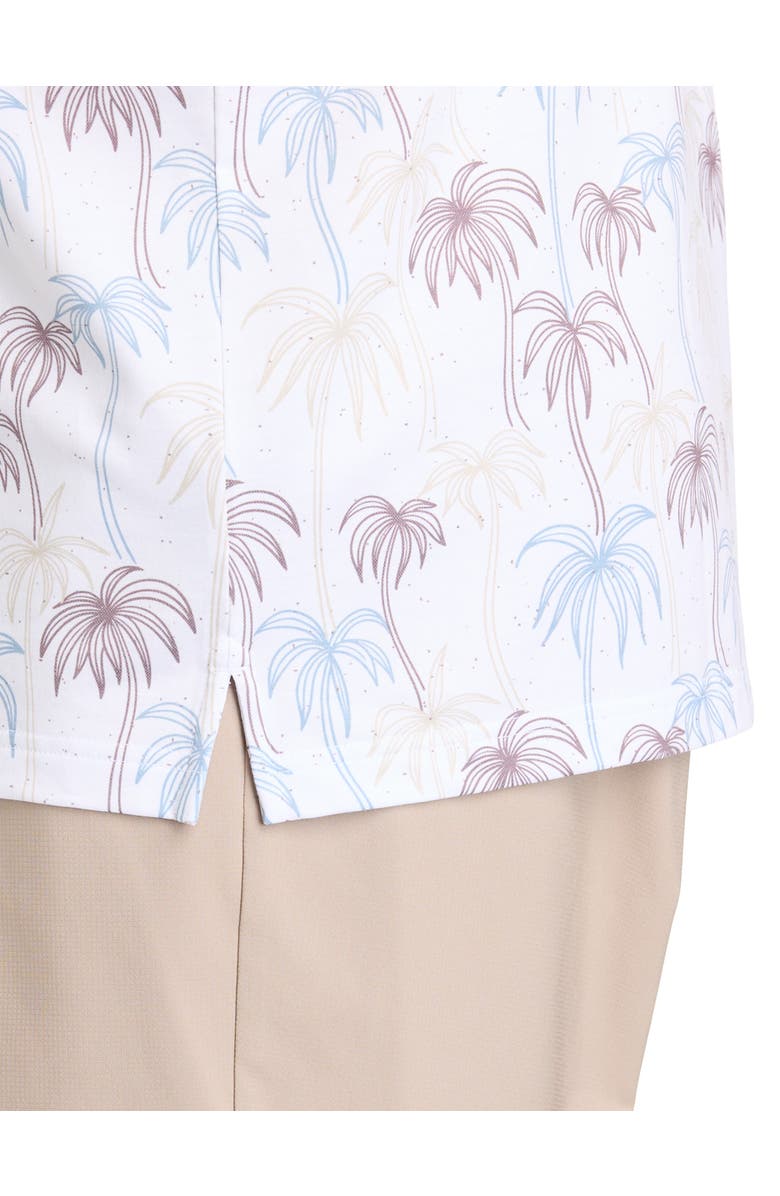 TravisMathew Fit By DXL Big & Tall Featherweight Palms Polo Shirt, Alternate, color, White