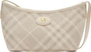 Burberry Highlands Check Leather Baguette Bag