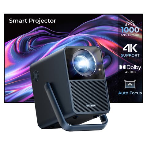 Poseidon E40 Projector with Android TV 11.0 Netflix 1300 ANSI Lumens WiFi,Dolby Audio