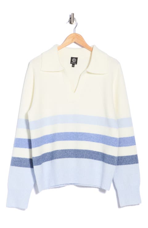 Striped Collared Sweater