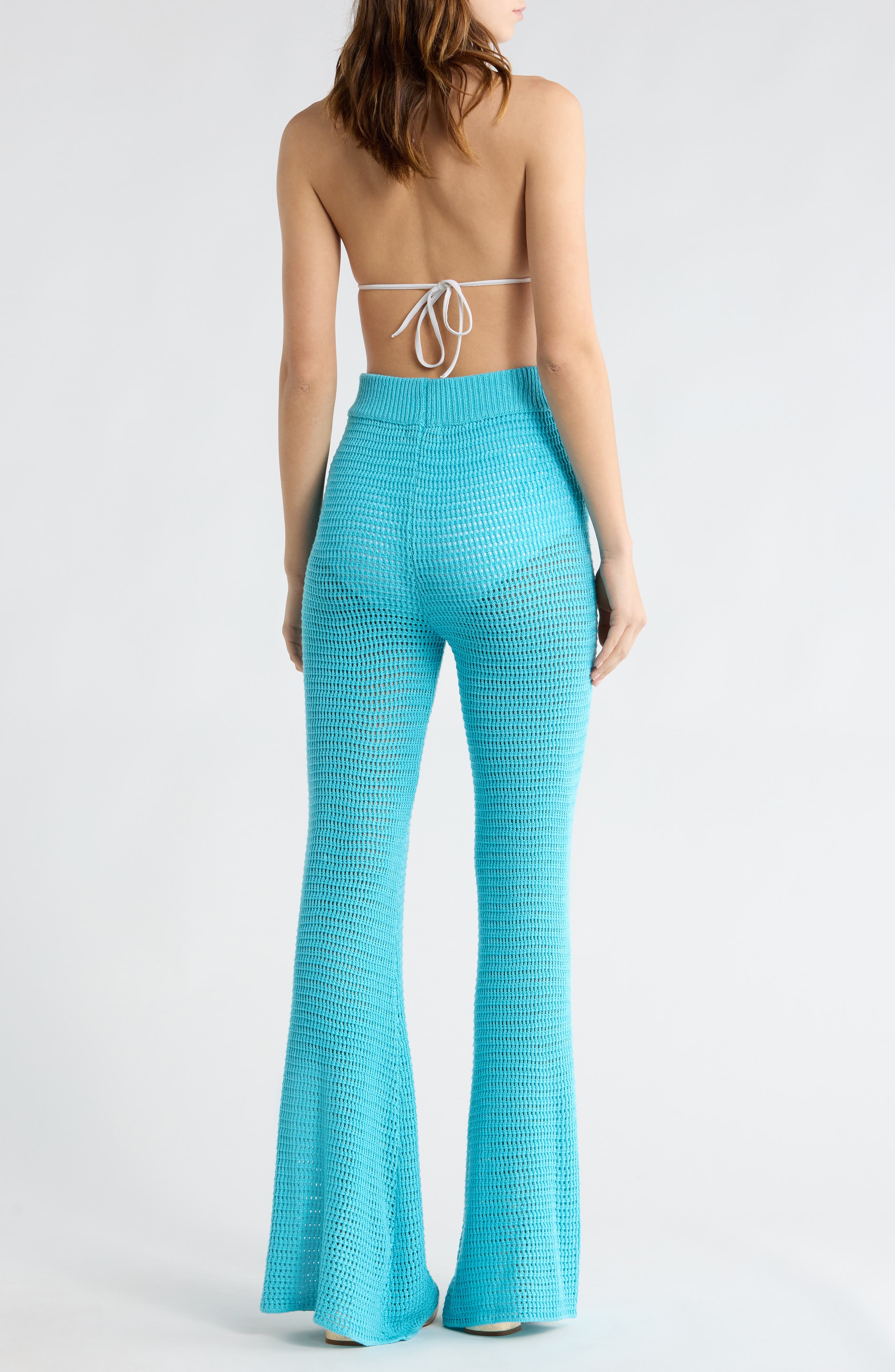 Open Knit Cover-Up Pants - image 2