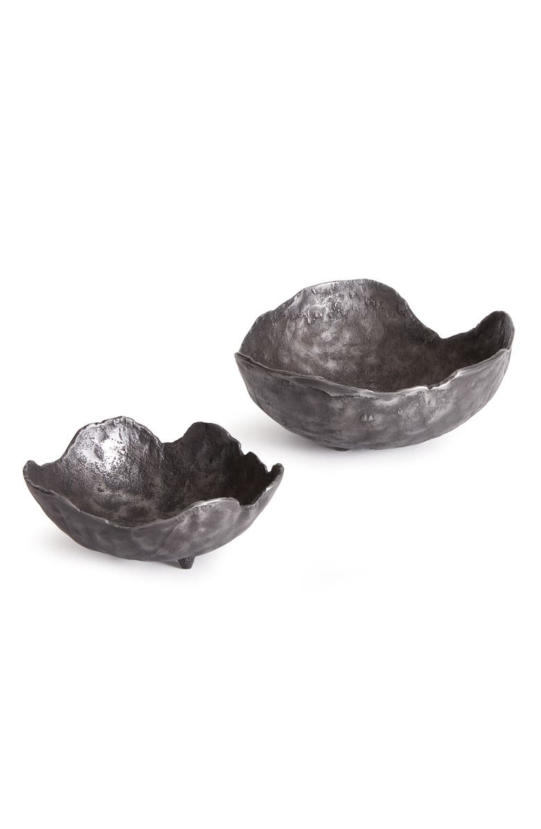 Napa Home & Garden Roland Organic Decorative Bowls Set of 2, Main, color, Gray