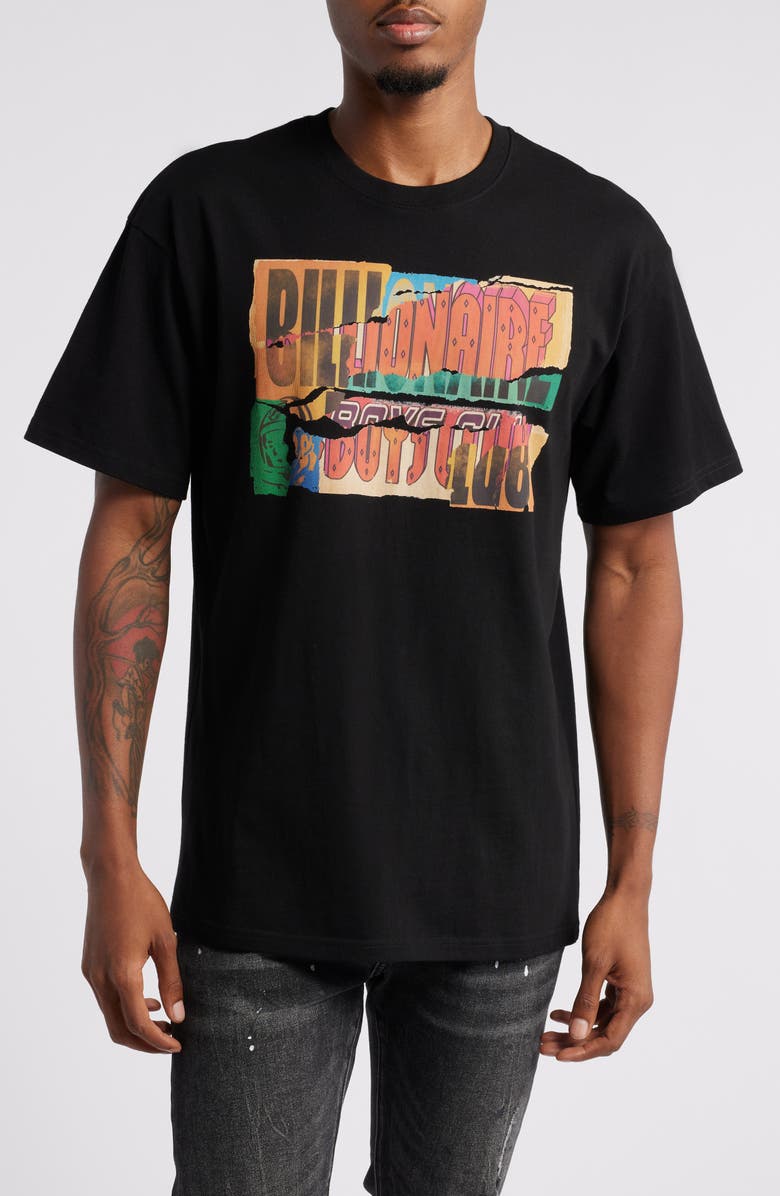 Billionaire Boys Club Torn Cotton Graphic T-Shirt, Main, color, 