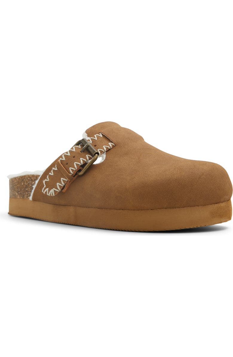 Roxy Honey Faux Shearling Clog, Main, color,