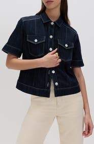 M&S Denim Short Sleeve Shirt