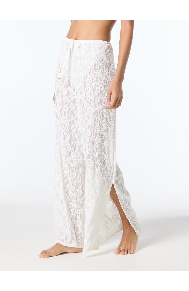 MICHAEL Michael Kors Lace Cover Up Pants, Alternate, color, White