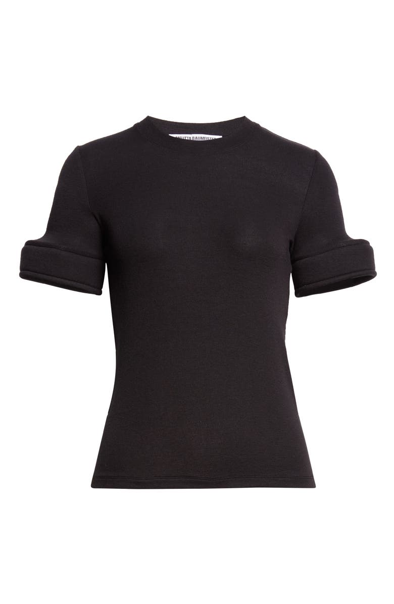 MELITTA BAUMEISTER Foam Cuff T-Shirt, Alternate, color, Black