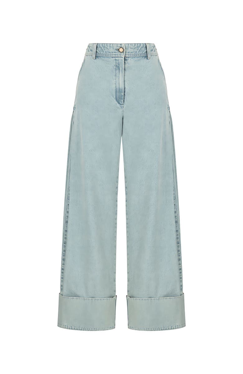 Nocturne High Waist Double-Leg Jeans, Alternate, color,