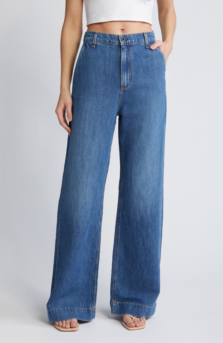 ASKK NY Wide Leg Jeans, Main, color, Rambler