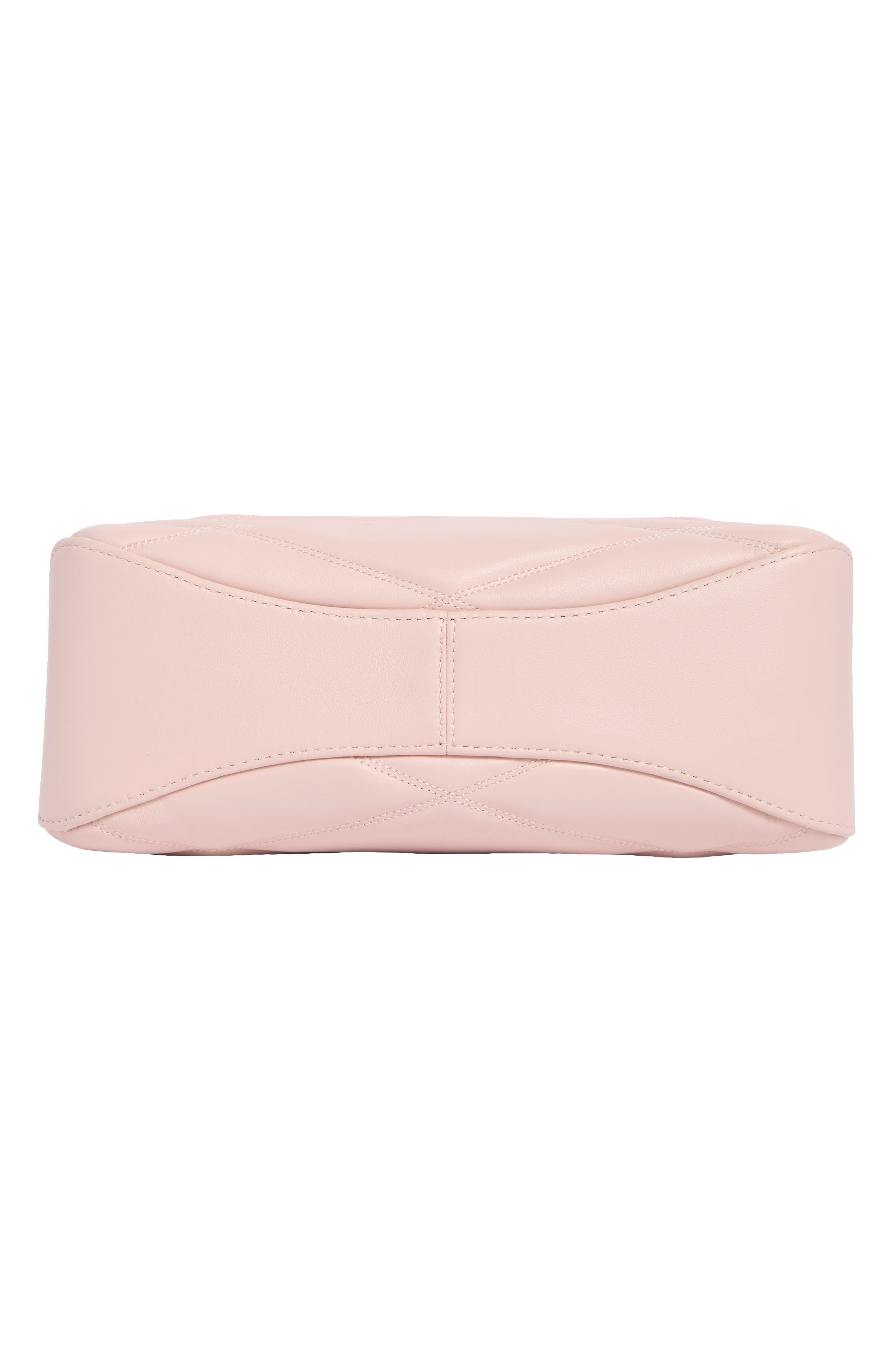 Small Grace Quilted Leather Top Handle Bag, Alternate, color, ROSE SMOKE