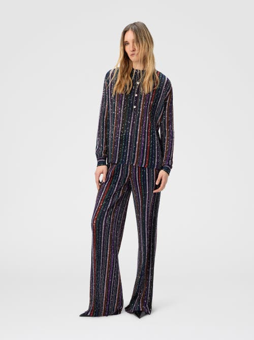 Missoni Henley Blouse With Mandarin Collar In Multi