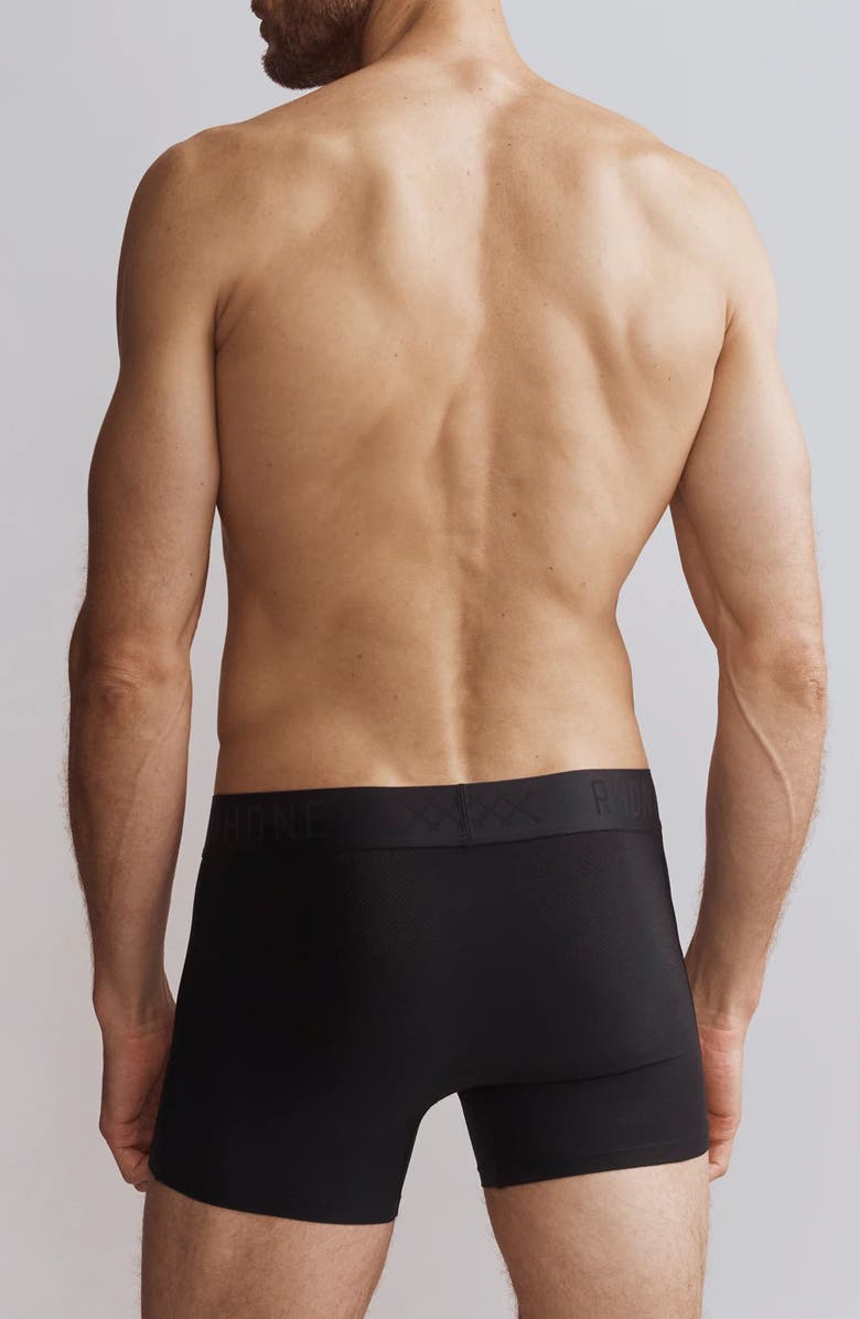 Rhone Active C.O.R. 4-Inch Performance Boxer Trunks, Alternate, color, Black