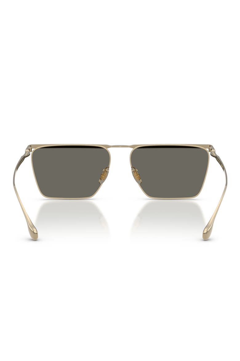 Jil Sander Edition 2 59mm Sunglasses, Alternate, color, GOLD / CARBON GREY
