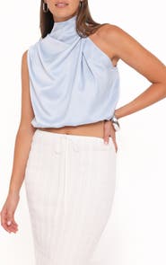 Petal & Pup Cinzia One-Shoulder Crop Top