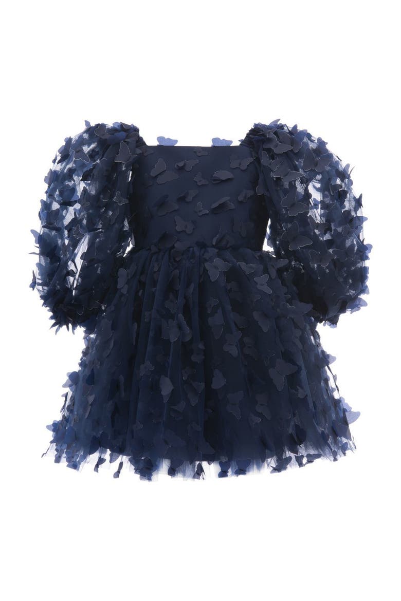 Bell Mariposa Dress, Main, color, Navy
