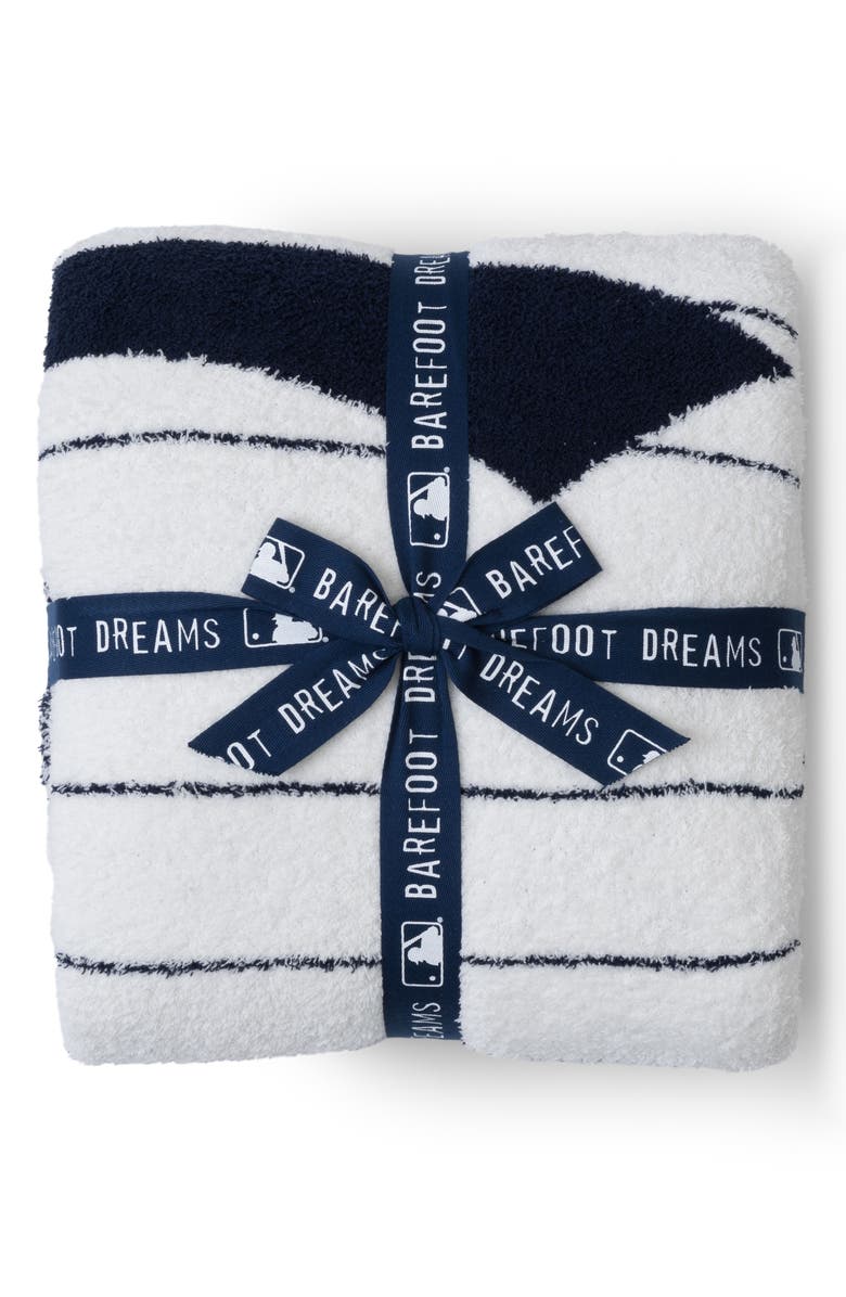 Barefoot Dreams<sup>®</sup> CozyChic<sup>®</sup> New York Yankees Throw Blanket, Alternate, color, Yankees Multi