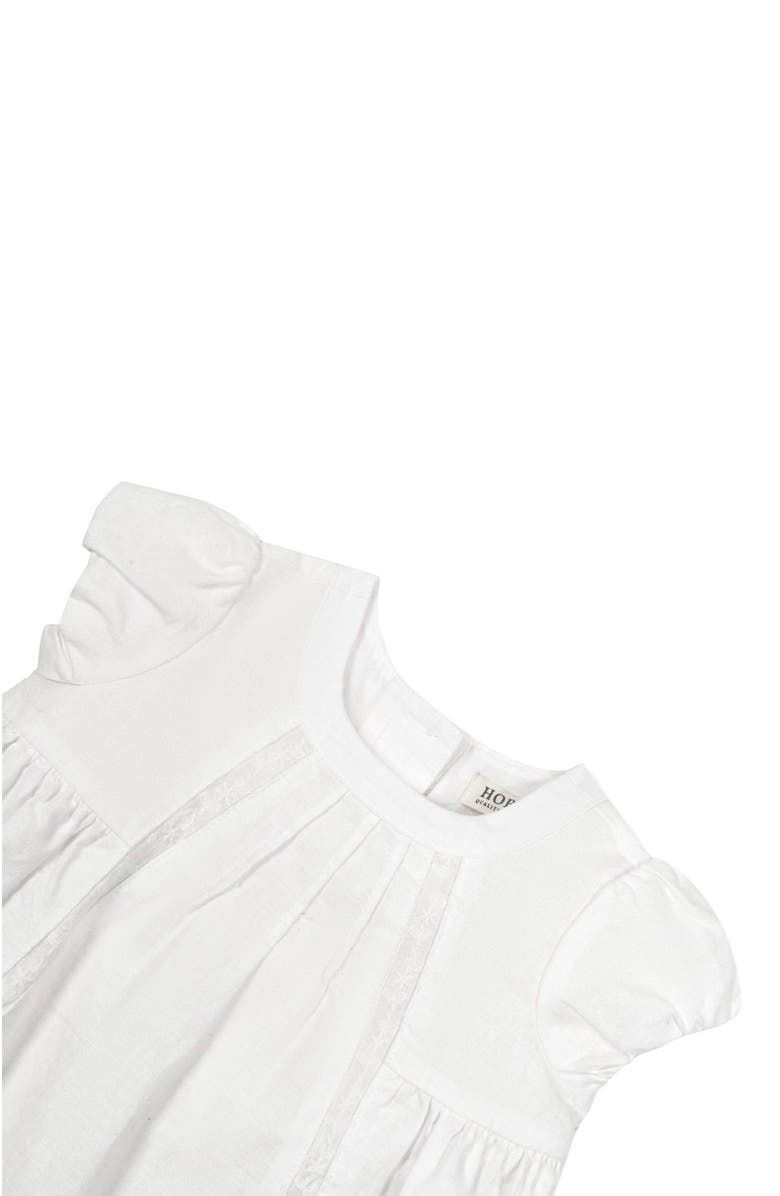 Hope & Henry Baby Special Occasion Linen Pintuck Dress, Infant, Alternate, color, Soft White Pintuck