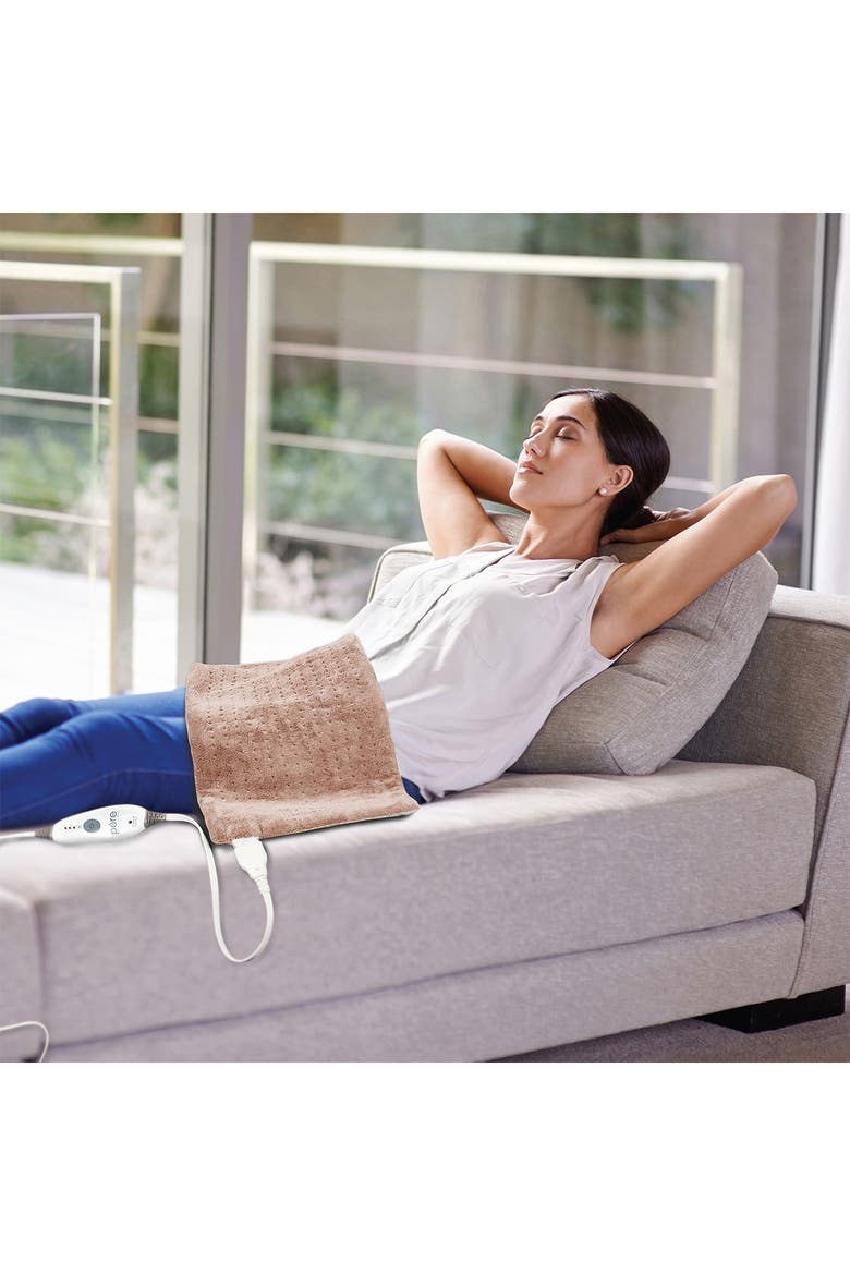 PureRelief Deluxe Heating Pad - Mauve, Alternate, color, MAUVE