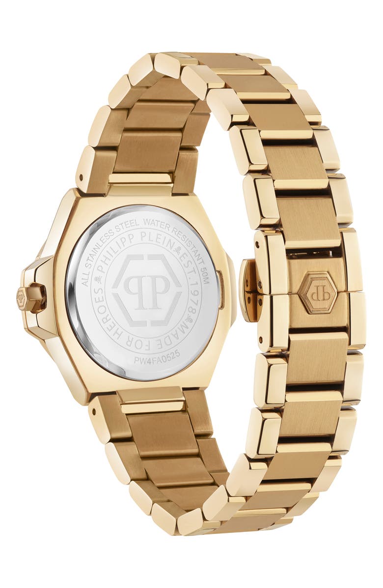 PHILIPP PLEIN Royal Prestige Bracelet Watch, 33mm, Alternate, color, Ip Yellow Gold