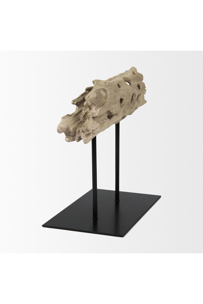 Dwell Cholla Wood Resin Decorative Object, Alternate, color, Brown