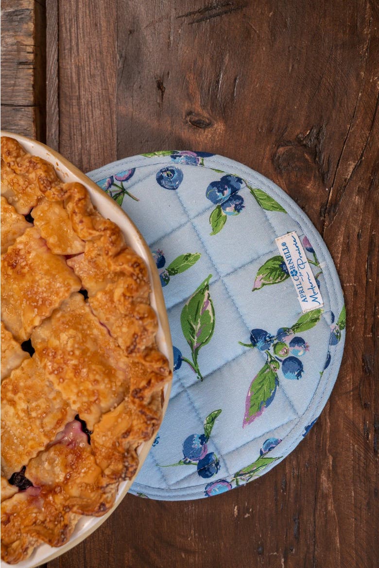 Berry Fine Pie Time Potholder & Trivet, Set of 2, Alternate, color, Blue