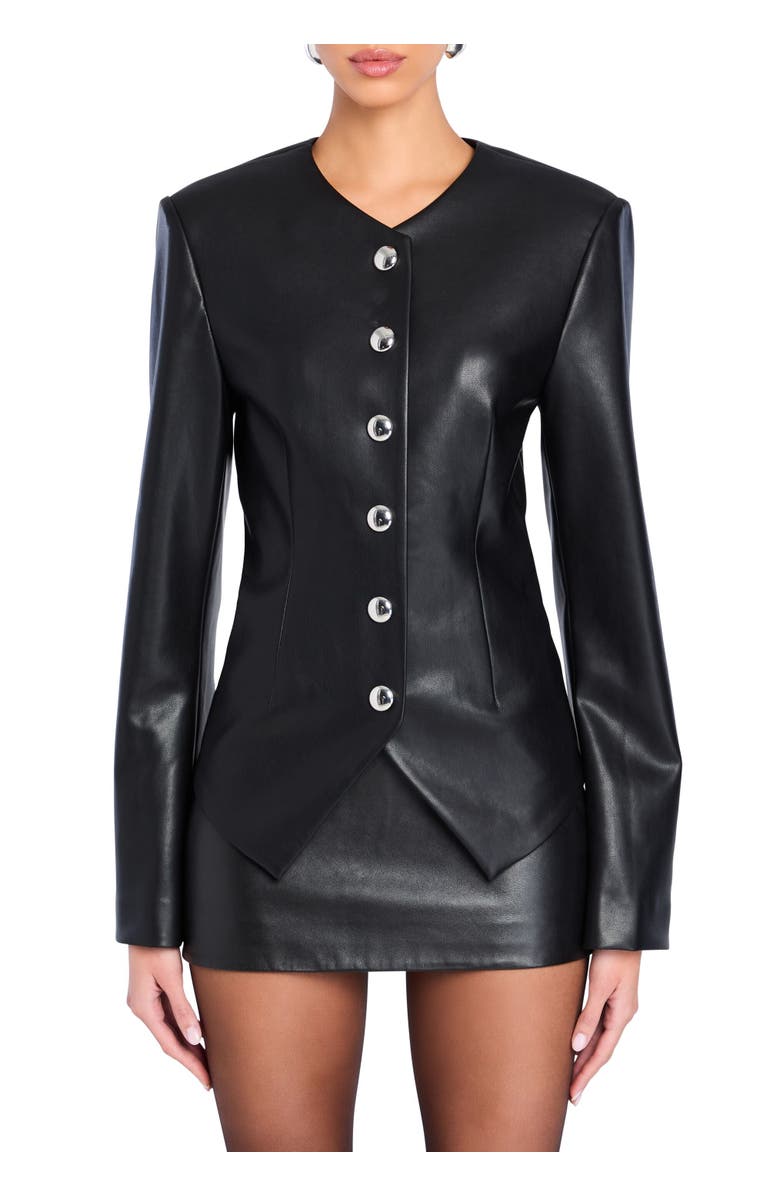 SER.O.YA Gloria Vegan Leather Jacket, Main, color,