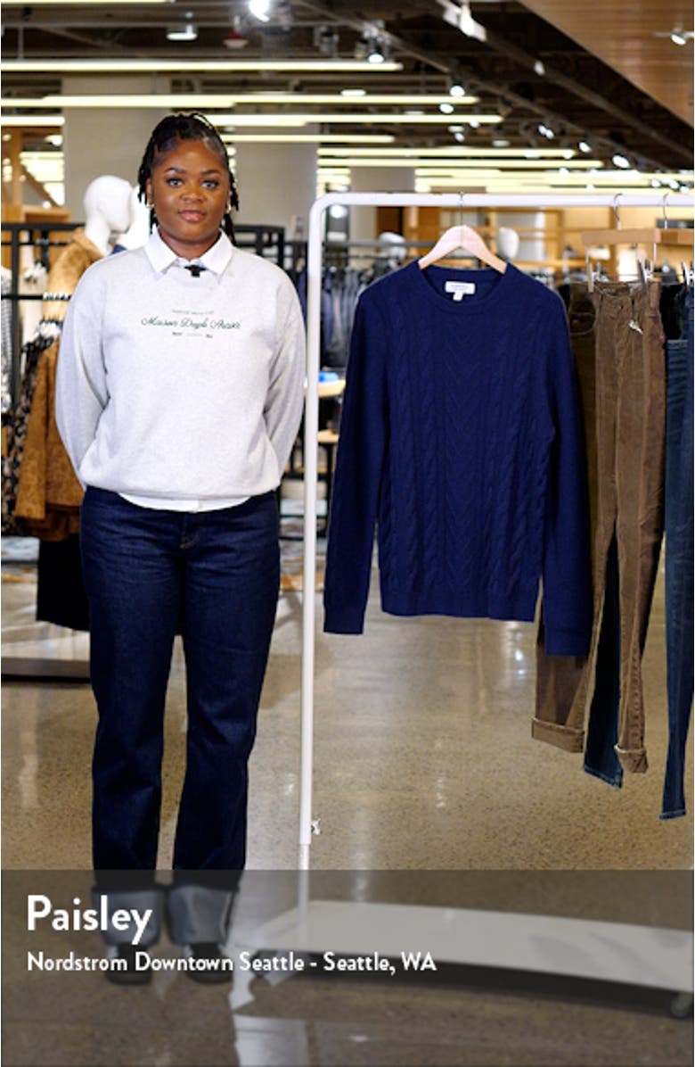 Cable Cashmere Sweater, sales video thumbnail