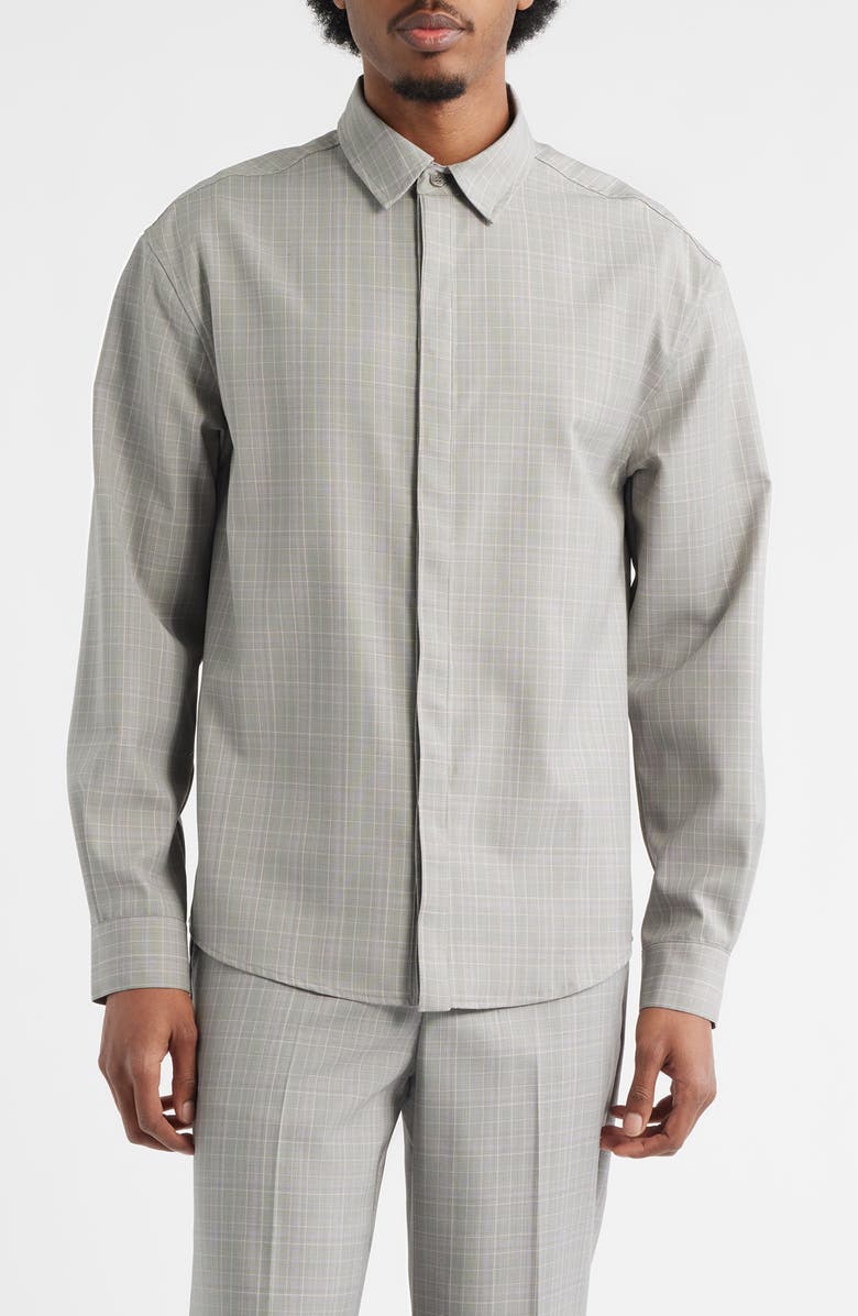 KROST Jordan Wool Blend Plaid Shirt, Main, color, Laurel Wreath