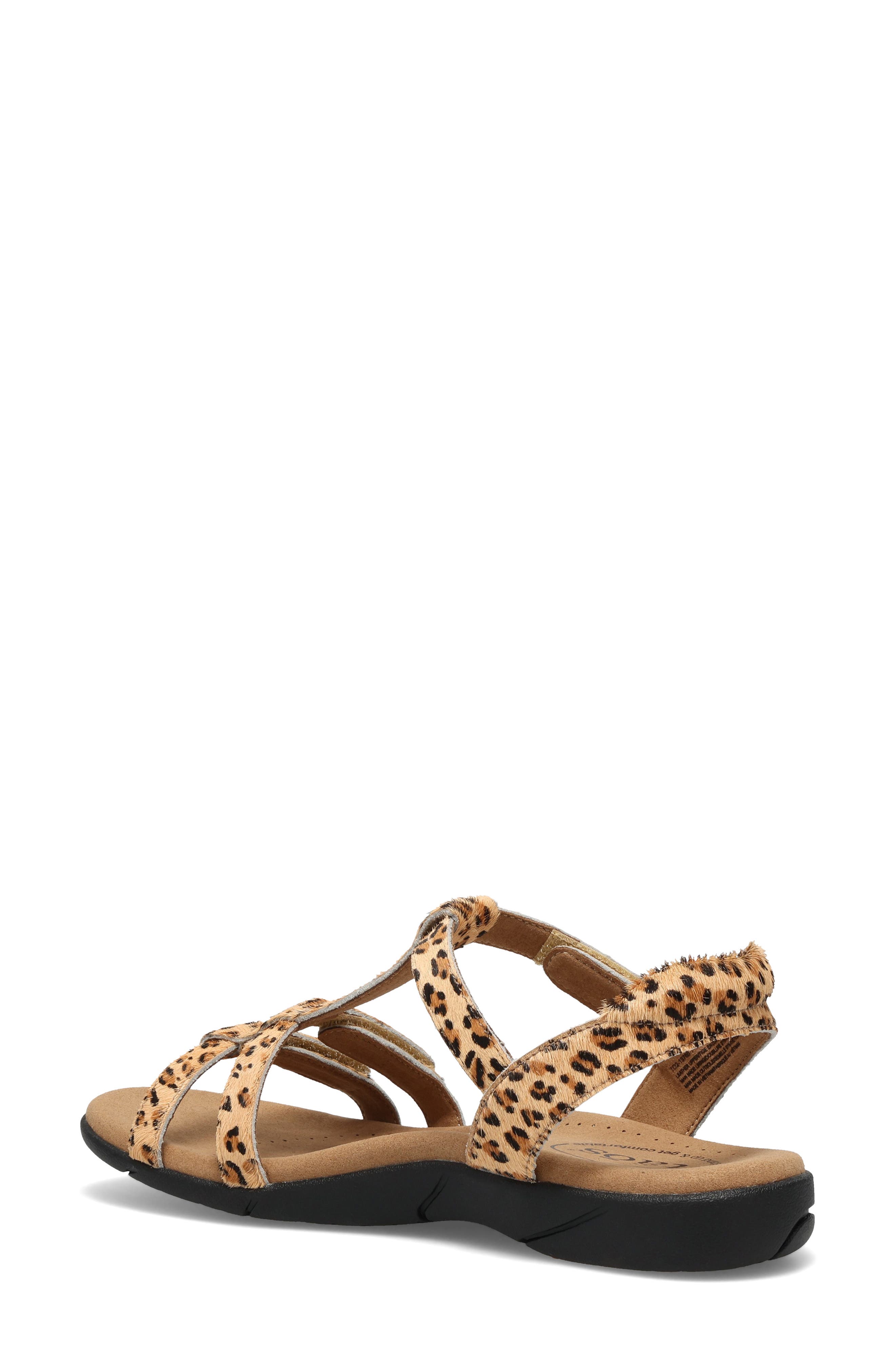 Taos Trophy 2 Sandal, Alternate, color, Cheetah Pony Hair