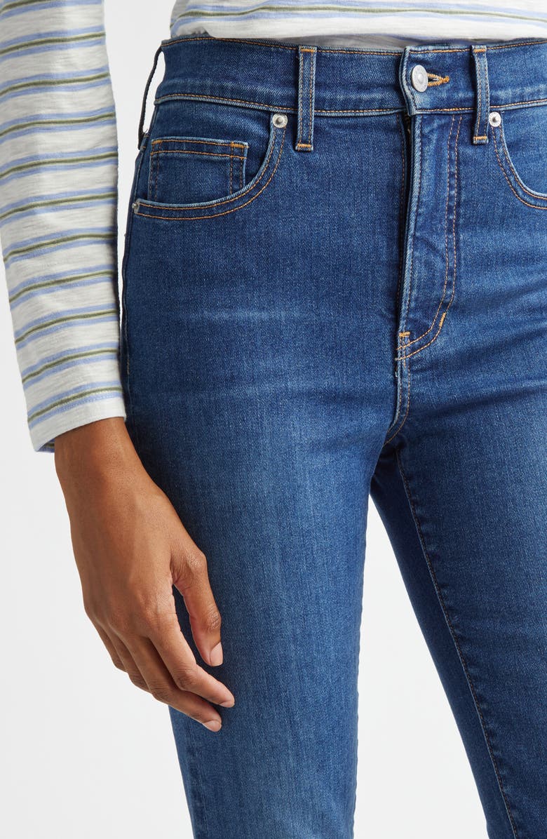 Veronica Beard Carson Ankle Flare Jeans, Alternate, color, Bright Blue