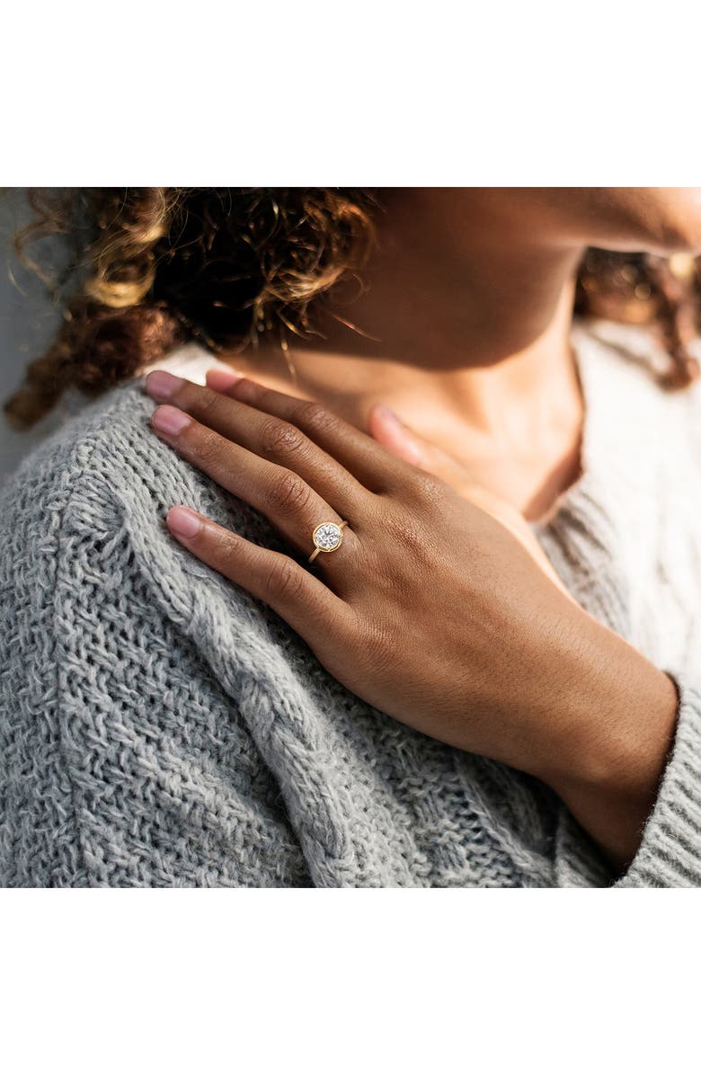 DELMAR Lab Created Moissanite Ring, Alternate, color, 