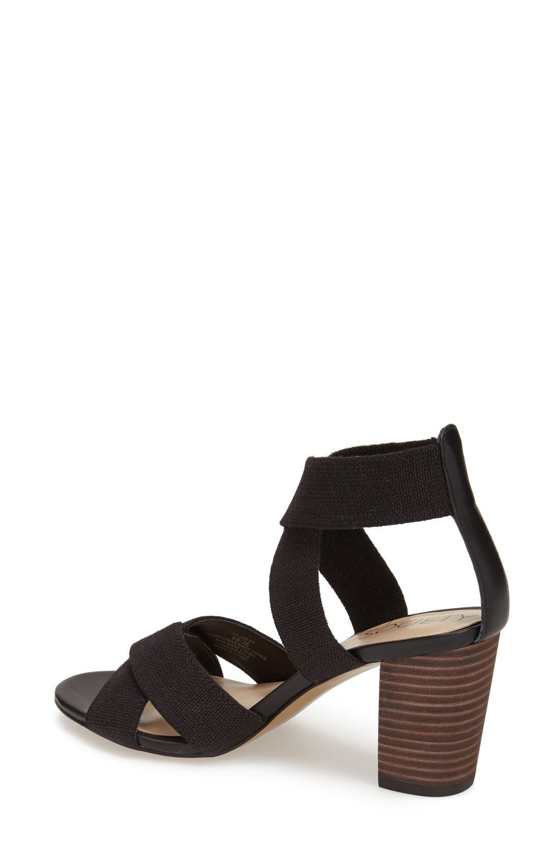 Sole Society 'Joesy' Block Heel Sandal, Alternate, color, 