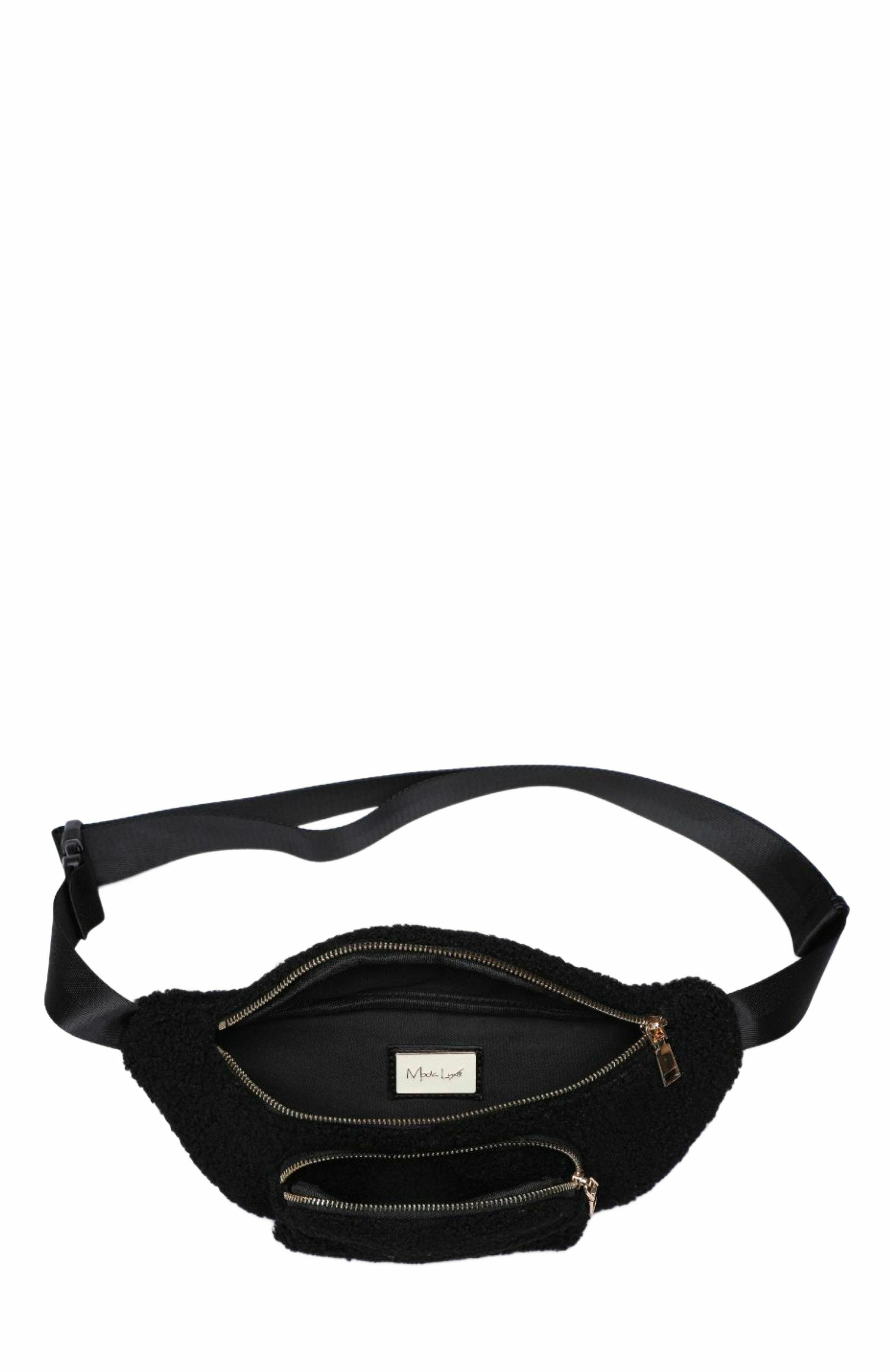 MODA LUXE Orson Belt Bag, Alternate, color, Black