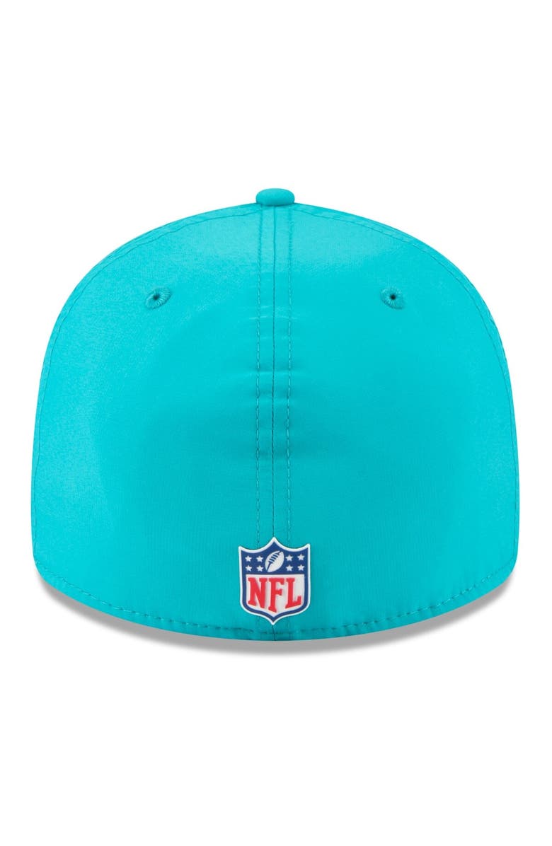 New Era Men's New Era Aqua Miami Dolphins 2025 Sideline Retro Crown 59FIFTY Fitted Hat, Alternate, color, Aqua