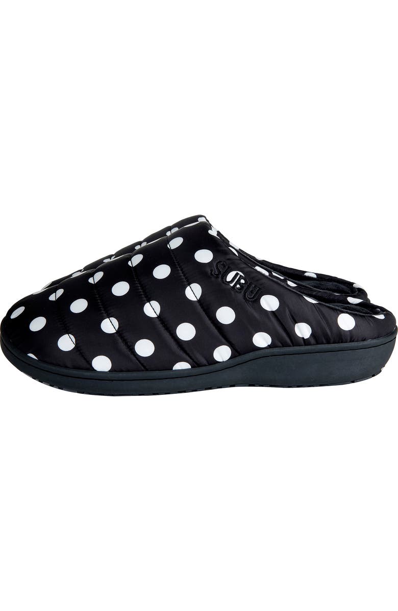 SUBU Gender Inclusive Indoor/Outdoor Puffer Slipper, Alternate, color, Polka Dot