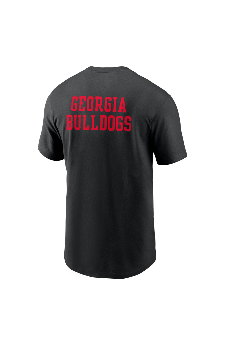 Nike Men's Nike Black Georgia Bulldogs 2-Hit Stacked T-Shirt, Alternate, color, Black