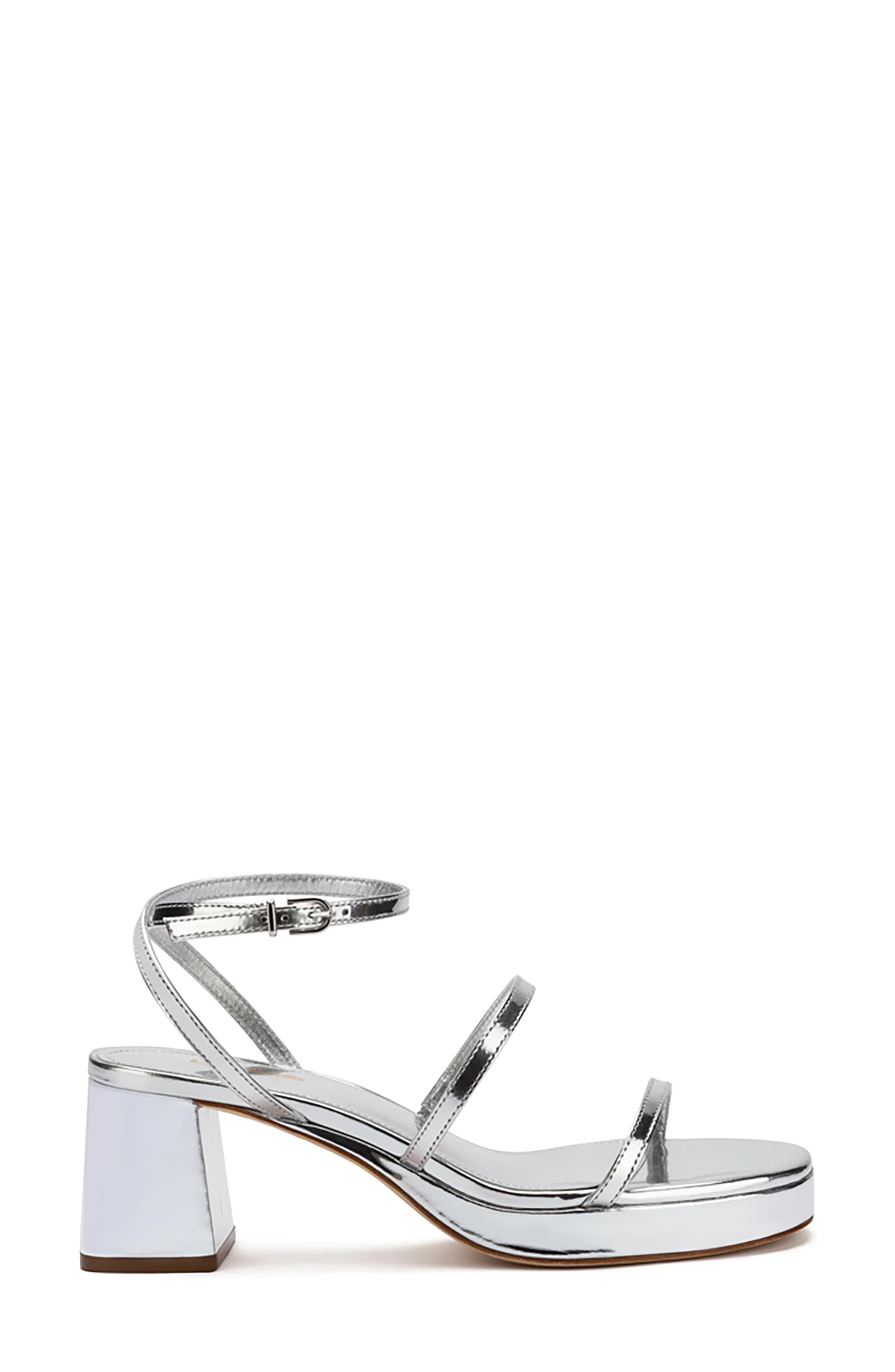 Gio Block Heel Strappy Sandal, Alternate, color, SILVER