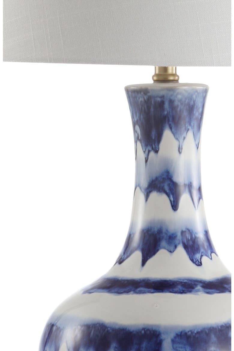 Tucker 30.5" Ceramic/Metal LED Table Lamp, Alternate, color, Blue/White