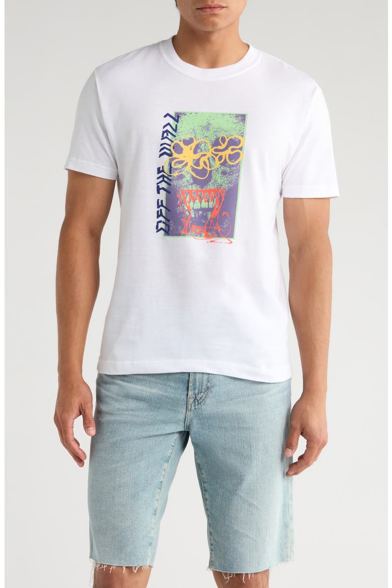 Spray Layer Graphic T-Shirt, Main, color, WHITE