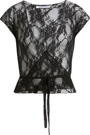 Bella Venice Sheer Lace Wrap Top