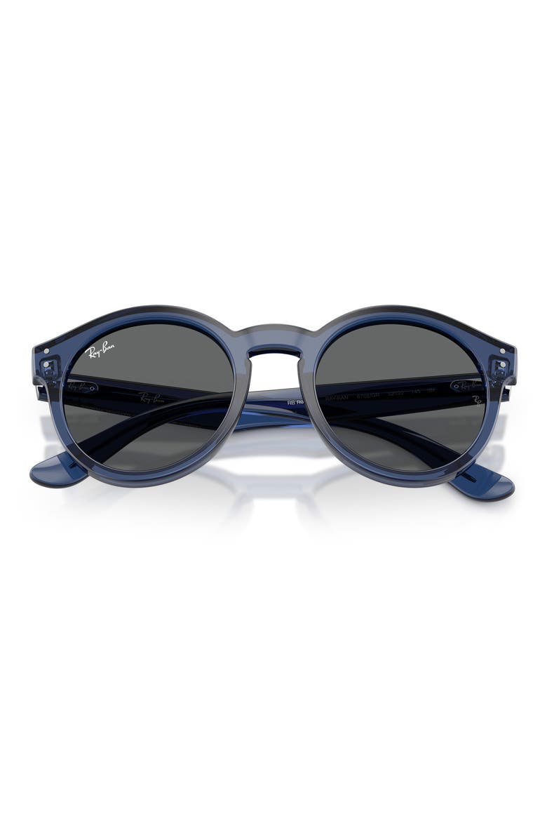 52mm Phantos Sunglasses, Alternate, color, TRANSPARENT NAVY BLUE / GREY