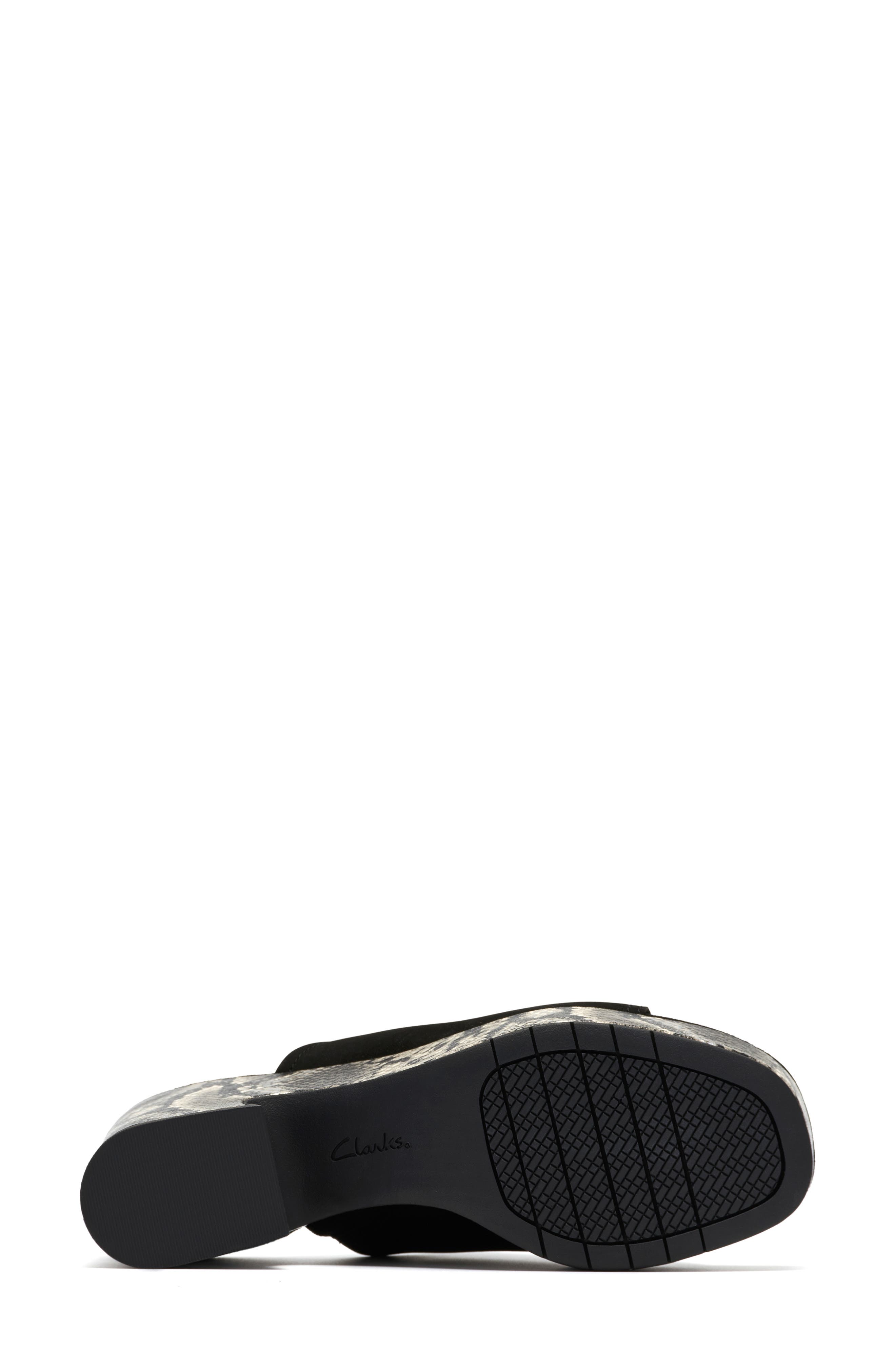 Clarks<sup>®</sup> Nerisa Vine Platform Sandal - Wide Width Available, Alternate, color, Black Interest
