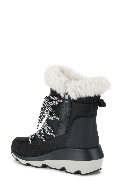 Spyder Camden Faux Fur Trim Waterproof Insulated Boot In Black