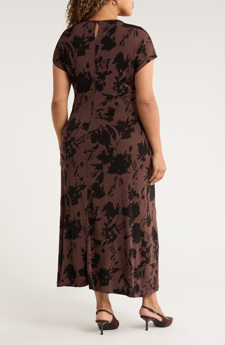 Nordstrom Dolman Sleeve Knit Dress, Alternate, color, Brown Coffee Char Floral