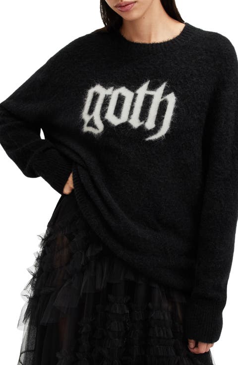 Goth Intarsia Crewneck Sweater