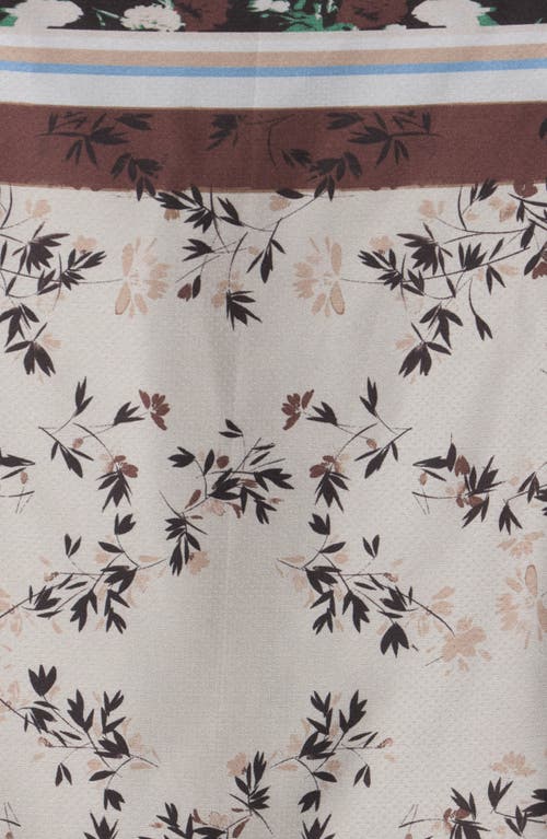 Vince Camuto Mixed Pattern Square Scarf In Neutral