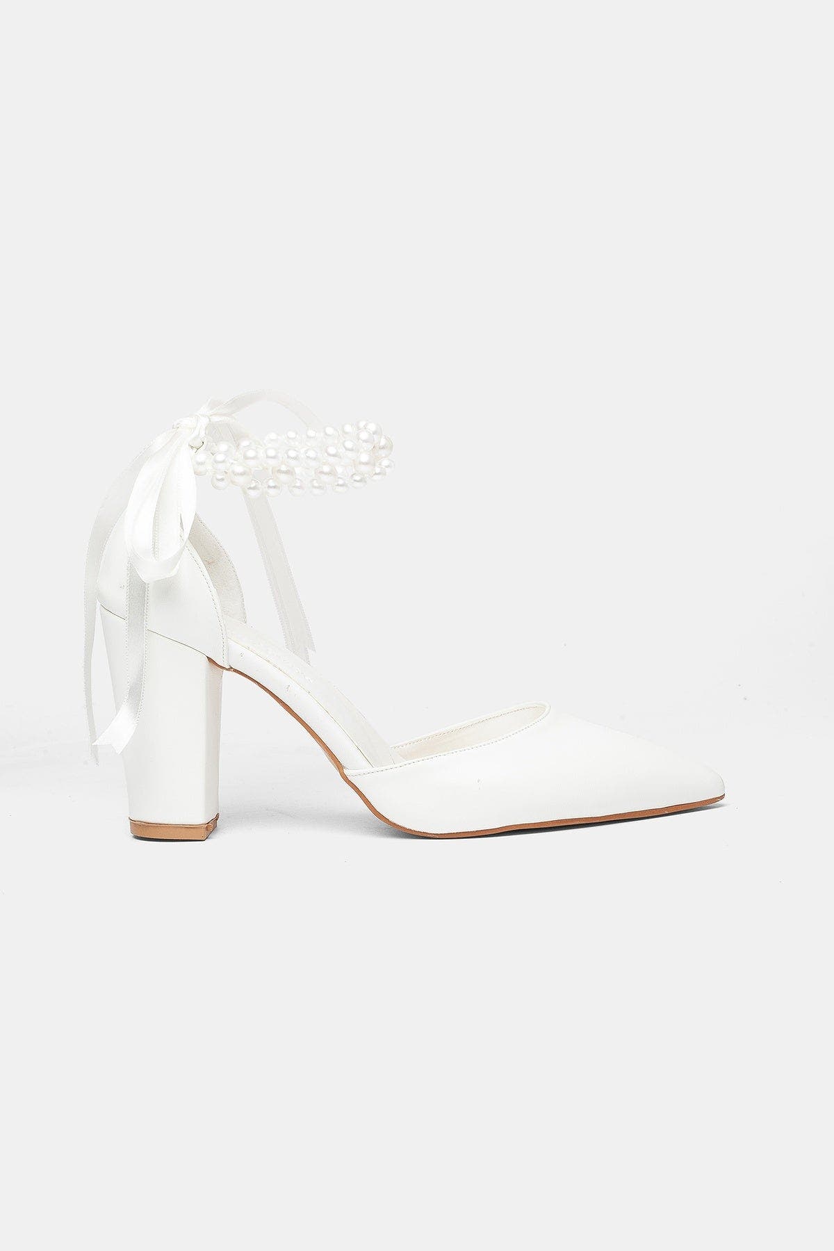 Sora Block Heel Bridal Pump, Alternate, color, Ivory