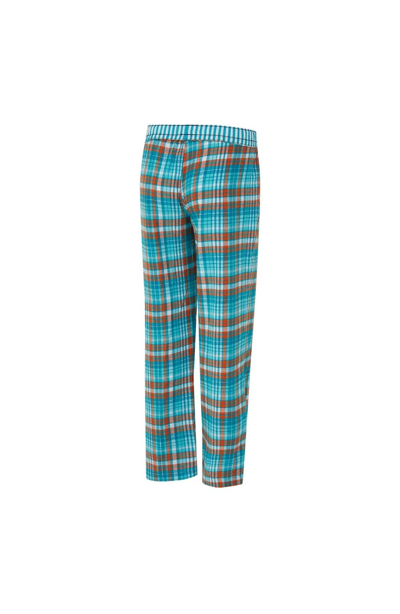 CONCEPTS SPORT Women's Concepts Sport  Aqua Miami Dolphins Laney Plaid Tri-Blend Pants, Alternate, color, Aqua